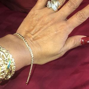 14k migrain link bracelet